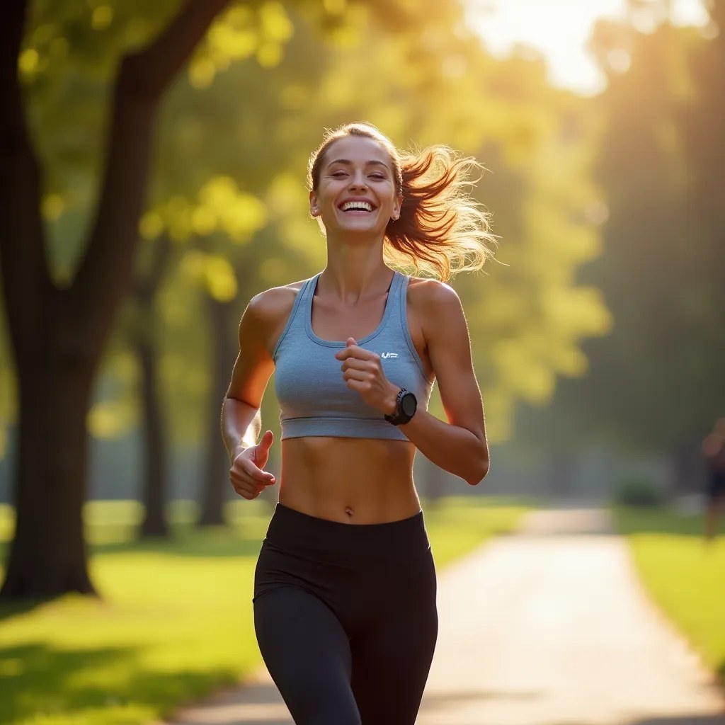 Persoană activă într-un parc