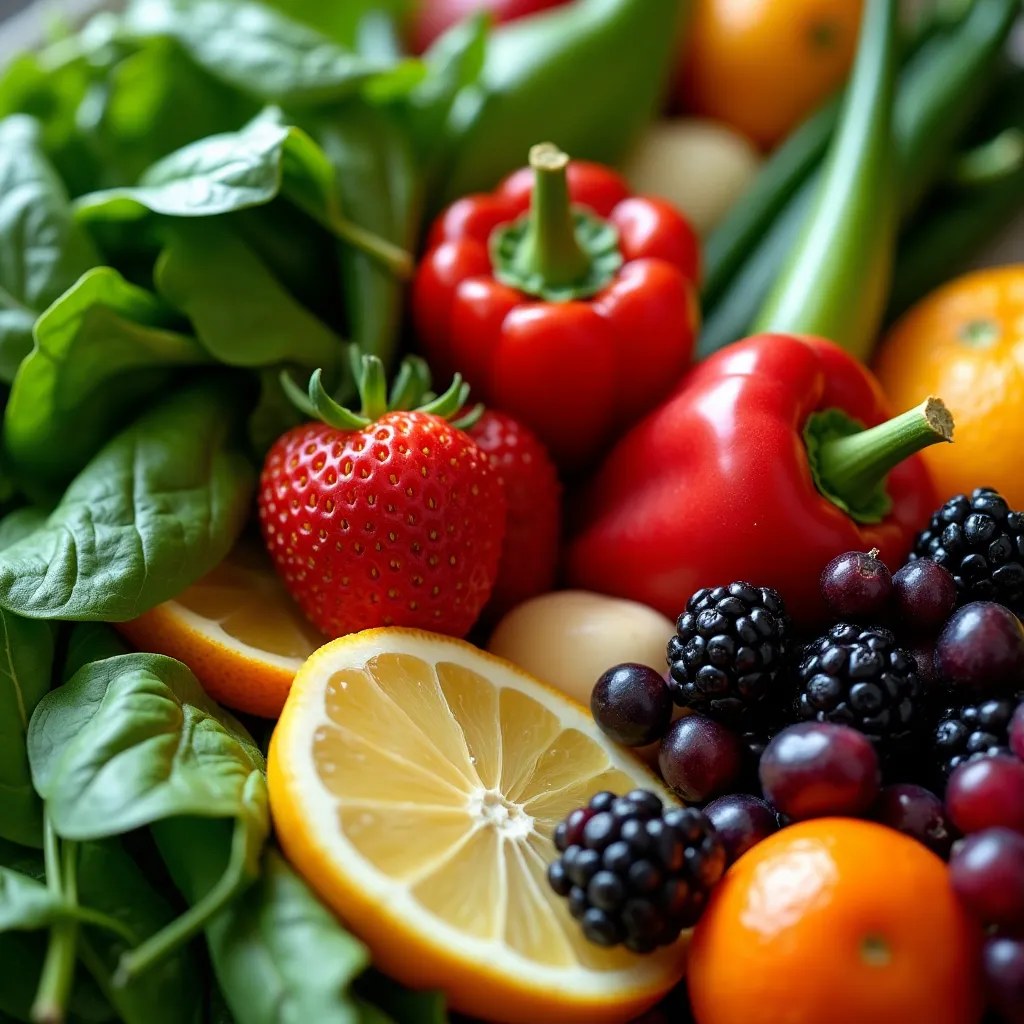 Sortiment colorat de legume proaspete